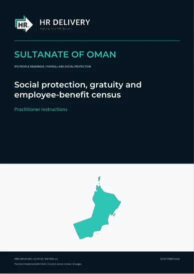 Oman document cover