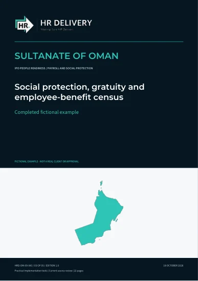 Oman document cover