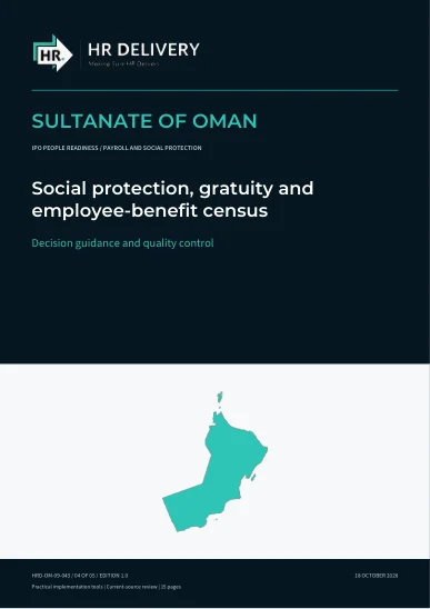 Oman document cover