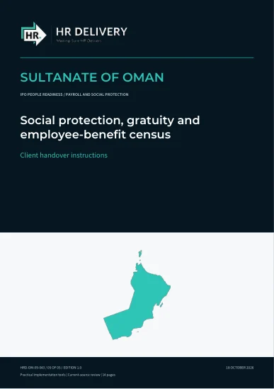 Oman document cover