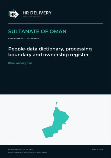Oman document cover