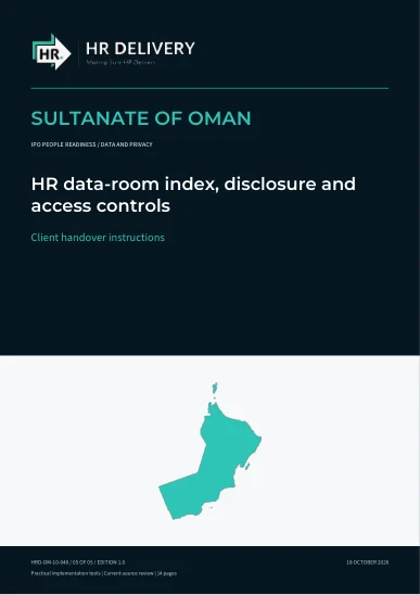 Oman document cover
