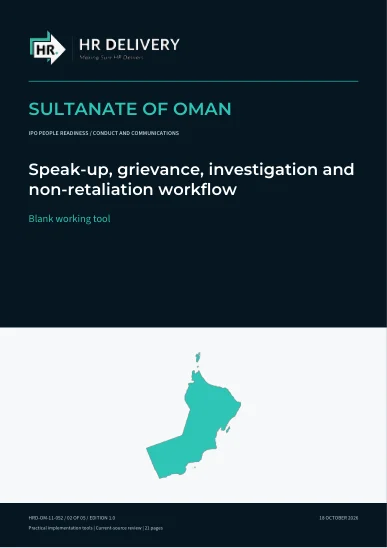 Oman document cover