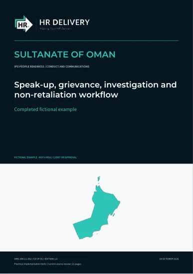 Oman document cover