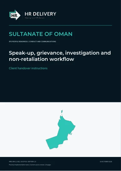 Oman document cover